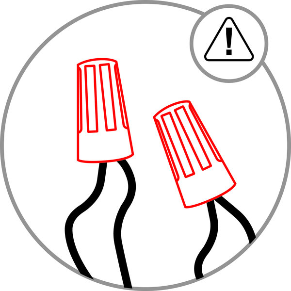 Wire Nuts Do not use if you have Wire Nuts